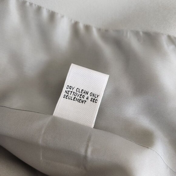 Talbots Pure Silk Blazer Jacket Women's 4 Gray Blue Business Casual‎ Elegant - Picture 13 of 16